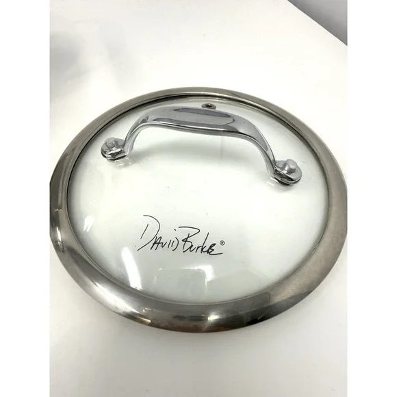 David Burke Restaurateur Splendor Series Stock Pot With Glass Lid 2 QT Cookware - Picture 2 of 10